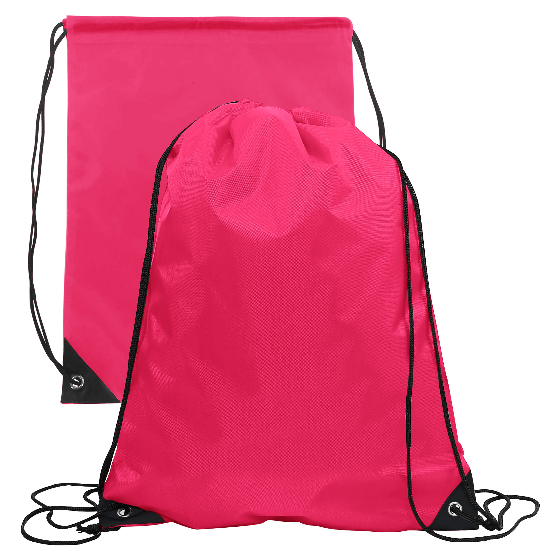 FlyFlyPromos - 210D Polyester Drawstring Backpack (13" x 17") Image 12 - Promotional Product